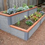 Smokey gray durable greenbed tiered raised garden bed 8x4