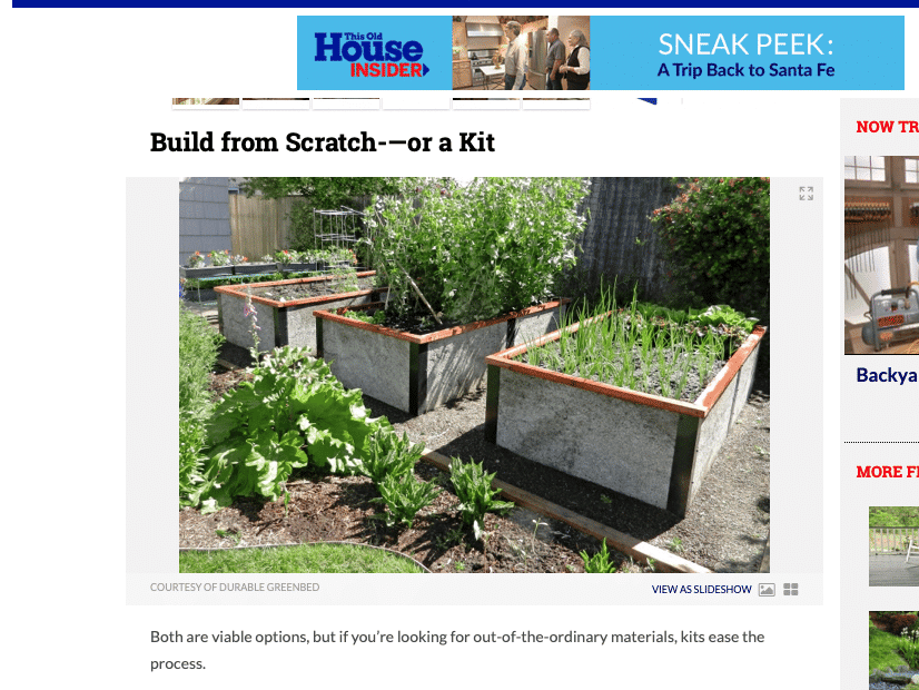 Raised Bed Kit in This Old House